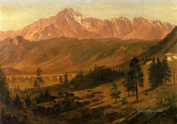  Bierstadt Pintura Art%C3%ADstica - Pikes Peak Albert Bierstadt Montaña